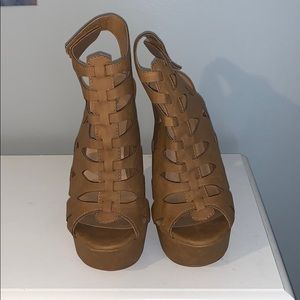 Tan Platform Heels